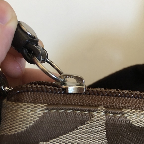 Coach Signature Stripe Swingpack Crossbody Brown - Picture 5 of 7